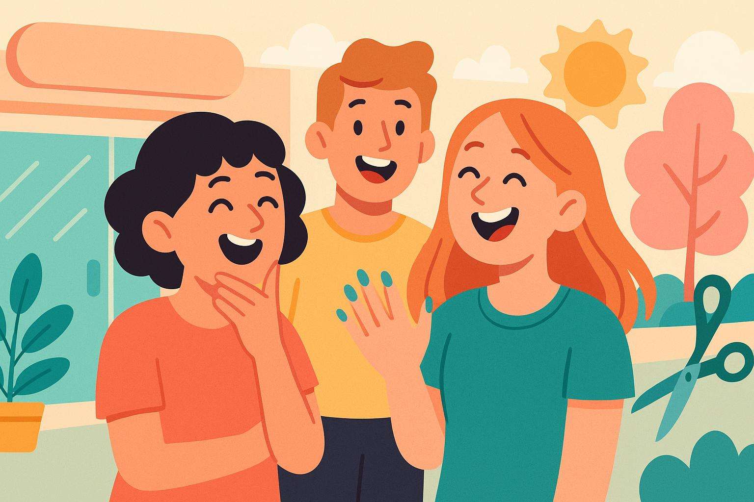  ビューティーサロンで