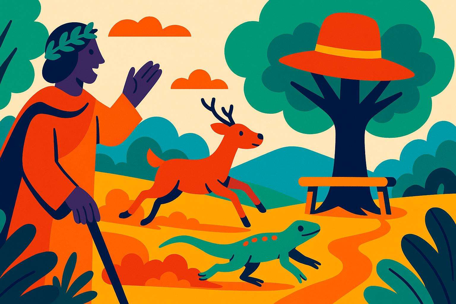  도마뱀 대 큰사슴