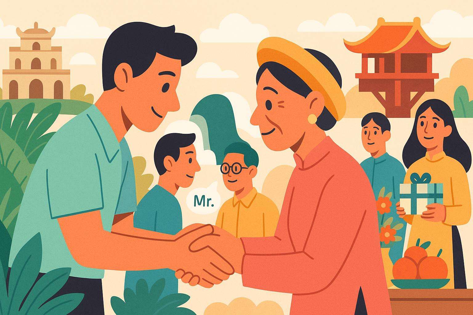  ユニークなベトナムの習慣：握手から贈り物まで